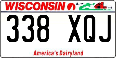 WI license plate 338XQJ
