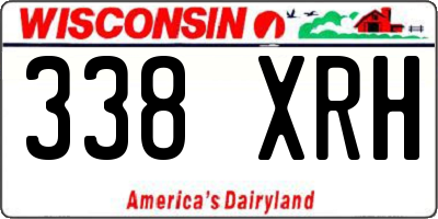 WI license plate 338XRH