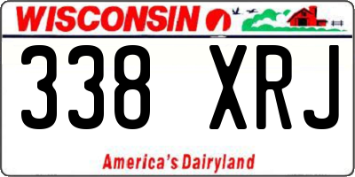WI license plate 338XRJ