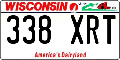 WI license plate 338XRT