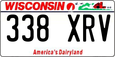 WI license plate 338XRV