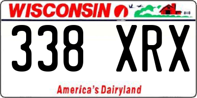WI license plate 338XRX
