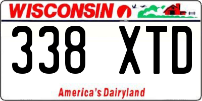 WI license plate 338XTD