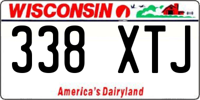 WI license plate 338XTJ