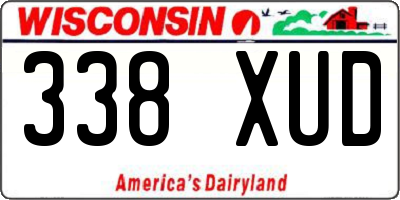 WI license plate 338XUD