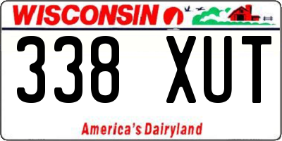 WI license plate 338XUT