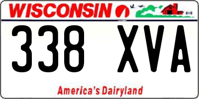 WI license plate 338XVA