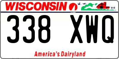 WI license plate 338XWQ