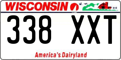 WI license plate 338XXT