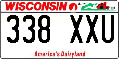 WI license plate 338XXU