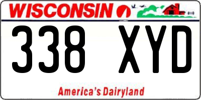 WI license plate 338XYD