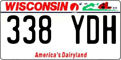 WI license plate 338YDH
