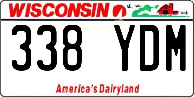 WI license plate 338YDM