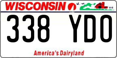 WI license plate 338YDO