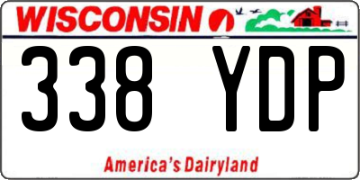WI license plate 338YDP