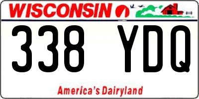 WI license plate 338YDQ