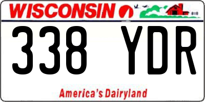 WI license plate 338YDR