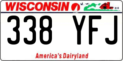 WI license plate 338YFJ