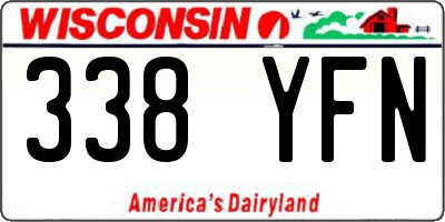 WI license plate 338YFN