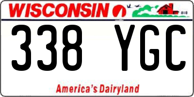 WI license plate 338YGC