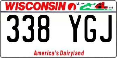 WI license plate 338YGJ