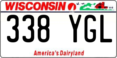WI license plate 338YGL