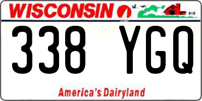 WI license plate 338YGQ