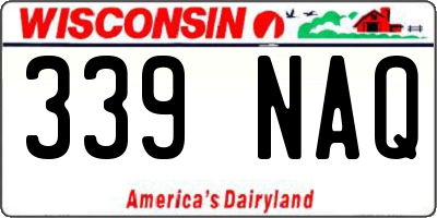 WI license plate 339NAQ