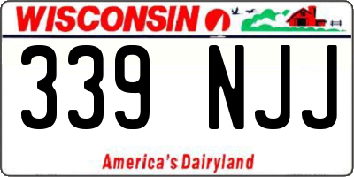 WI license plate 339NJJ