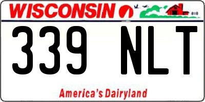 WI license plate 339NLT