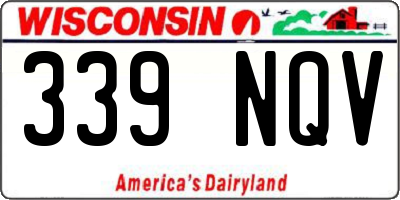 WI license plate 339NQV