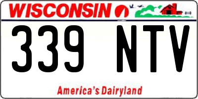 WI license plate 339NTV