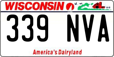 WI license plate 339NVA