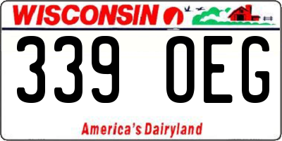 WI license plate 339OEG