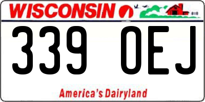 WI license plate 339OEJ