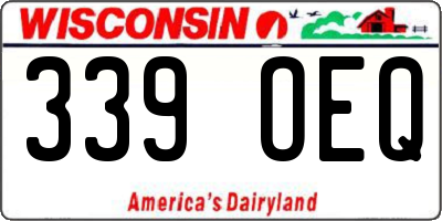 WI license plate 339OEQ