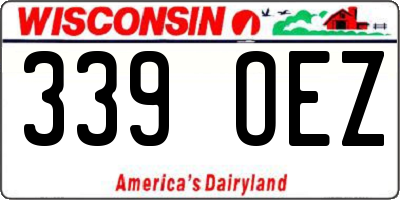 WI license plate 339OEZ