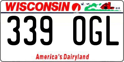 WI license plate 339OGL