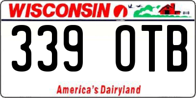 WI license plate 339OTB