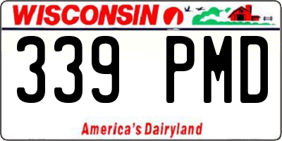 WI license plate 339PMD
