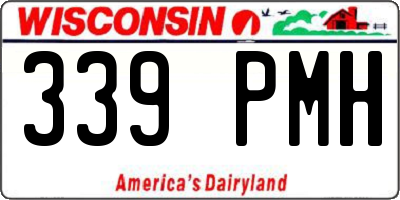 WI license plate 339PMH