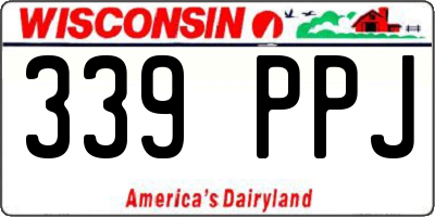 WI license plate 339PPJ