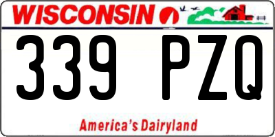 WI license plate 339PZQ