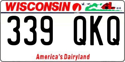 WI license plate 339QKQ