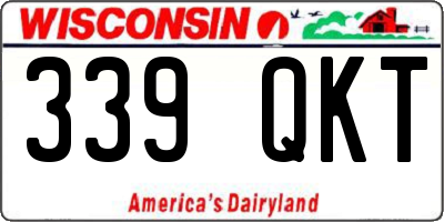 WI license plate 339QKT