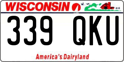 WI license plate 339QKU