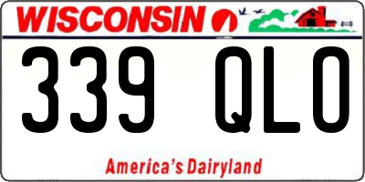 WI license plate 339QLO