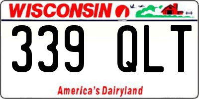 WI license plate 339QLT