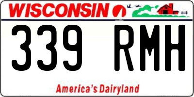 WI license plate 339RMH