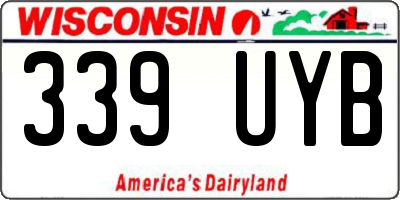 WI license plate 339UYB